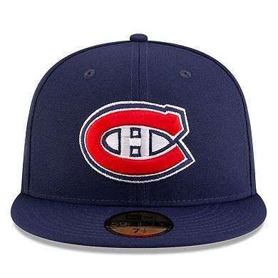 Men's New Era Navy Montreal Canadiens Core 59FIFTY Fitted Hat