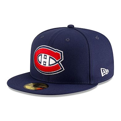 Men's New Era Navy Montreal Canadiens Core 59FIFTY Fitted Hat