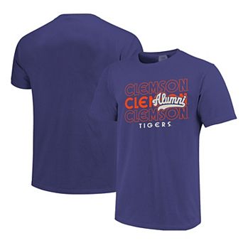 Men's Purple Clemson Tigers Alumni Script Overlay T-Shirt
