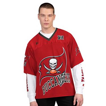 Men's Starter Red/White Tampa Bay Buccaneers Short Sleeve & Long Sleeve T-Shirt Combo Pack