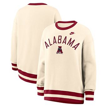 Women's Nike Natural Alabama Crimson Tide Legacy Pullover Sweatshirt