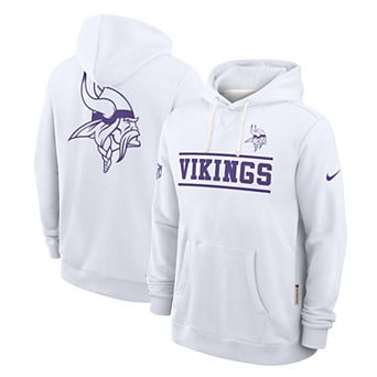 Men's Nike White Minnesota Vikings Standard Issue Replay Officials Alternate Dri-FIT Hoodie