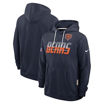 Men's Nike Navy Chicago Bears Sideline Standard Issue Top Prospect Dri-FIT Hoodie