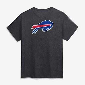 Men's Logo Athletic Charcoal Buffalo Bills Primary Logo T-Shirt