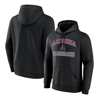Men's Logo Athletic Black Arizona Diamondbacks Heart & Soul Hoodie