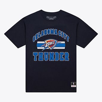 Men's Mitchell & Ness Navy Oklahoma City Thunder Current Team Name Classic T-Shirt