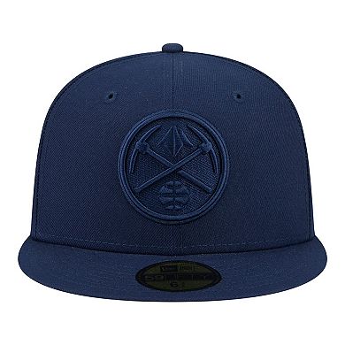 Men's New Era Navy Denver Nuggets Tonal Color Pack 59FIFTY Fitted Hat