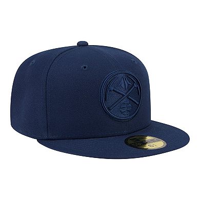 Men's New Era Navy Denver Nuggets Tonal Color Pack 59FIFTY Fitted Hat