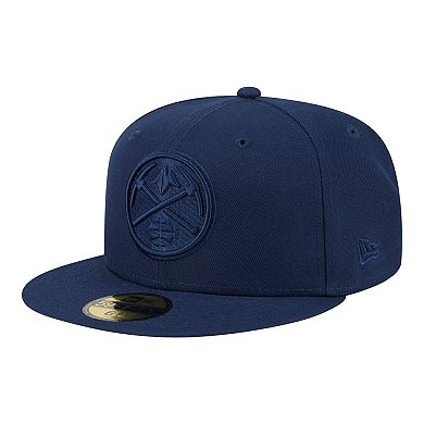 Men's New Era Navy Denver Nuggets Tonal Color Pack 59FIFTY Fitted Hat