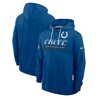 Men's Nike Royal Indianapolis Colts Sideline Standard Issue Top Prospect Dri-FIT Hoodie