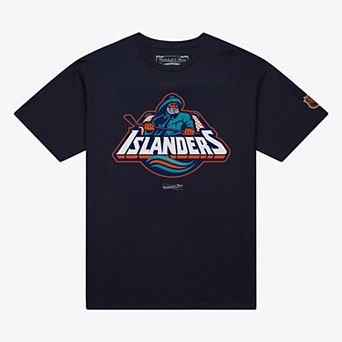 Men's Mitchell & Ness Navy New York Islanders Core Vintage Logo T-Shirt