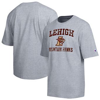 Men's Champion Heather Gray Lehigh Mountain Hawks Weathered Team T-Shirt
