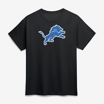 Men's Logo Athletic Black Detroit Lions Primary Logo T-Shirt