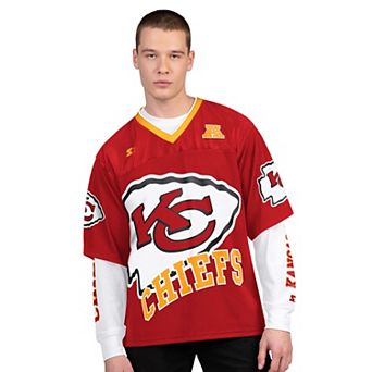 Men's Starter Red/White Kansas City Chiefs Short Sleeve & Long Sleeve T-Shirt Combo Pack
