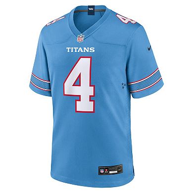Men's Nike Wan'Dale Robinson Light Blue Tennessee Titans Team Game Jersey