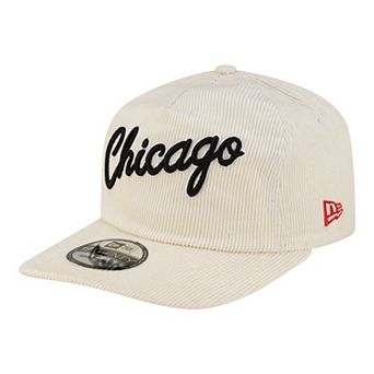 Men's New Era White Chicago Bulls 19TWENTY 80s Chrome Corduroy Adjustable Hat