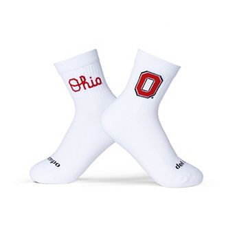 Unisex Del Campo White Ohio State Buckeyes Quarter-Length Socks