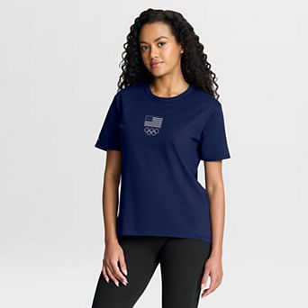 Women's Fanatics Navy Team USA Beach Club T-Shirt