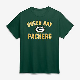 Men's Logo Athletic Green Green Bay Packers Cotton Victory Arch T-Shirt