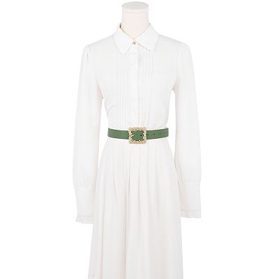 belts for shirt dresses Very easy way on how to tie a bow on your belt . , A shirt dress always  needs a belt , #galapagosboutique #galapagized