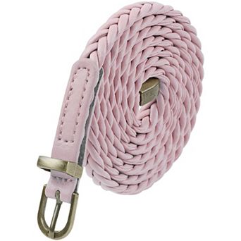 Women's Braided Thin Belt Waist Cord Retro Casual Decoration for Dresses Shirt Small Belts