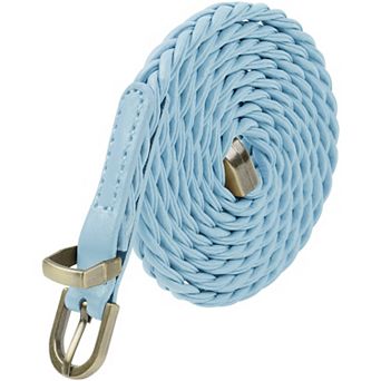 Women's Braided Thin Belt Waist Cord Retro Casual Decoration for Dresses Shirt Small Belts