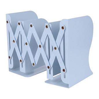 Adjustable Metal Bookends for Shelves Expandable Book End Holder for Bookshelf 3.5"Lx5.3"Wx6.9"H