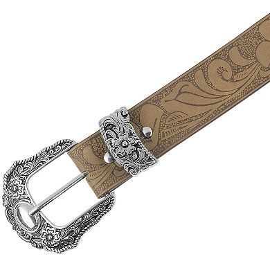 Women's Belt Retro Print Pattern Pin Buckle Belts Decoration for Dresses Skirt