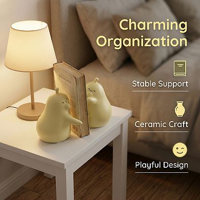 Decorative Bookends Room Animal Figurine Aesthetic Book Ends Book Stoppers 2 Pcs