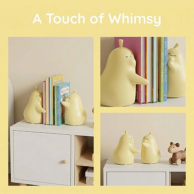 Decorative Bookends Room Animal Figurine Aesthetic Book Ends Book Stoppers 2 Pcs