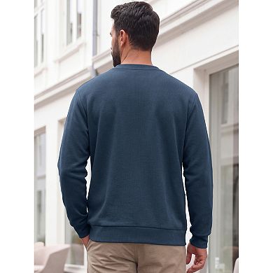 Men's Cardigan Sweater Button Down Long Sleeve V Neck Knitted Casual Sweaters with Pockets