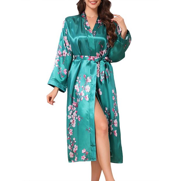 floor length satin dressing gown Long dressing gown Suavite on the official website Suavite.ua – Suavite.com main image 1