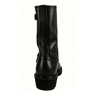 Men's Engineer Boots Motorcycle Full Grain Leather Biker Boots