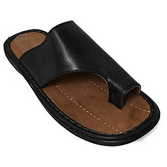 Men's Sandals Opened Toe Thong Flip Flops Slip On Slide Black