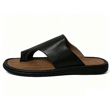 Men's Sandals Opened Toe Thong Flip Flops Slip On Slide Black