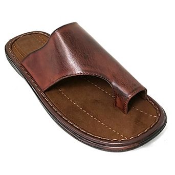 Men's Sandals Opened Toe Thong Flip Flops Slip On Slide Brown