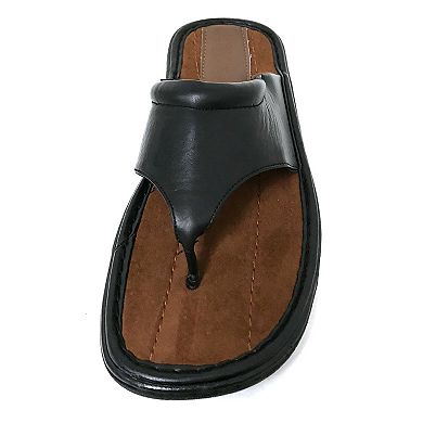 Men's Sandals Opened Toe Thong Flip Flops Slip On Slide Black