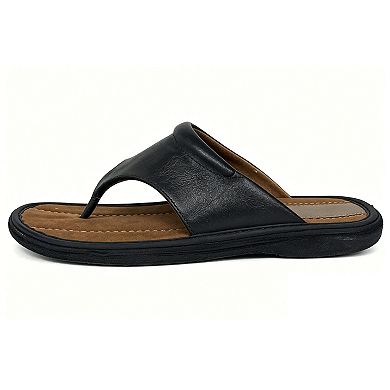 Men's Sandals Opened Toe Thong Flip Flops Slip On Slide Black