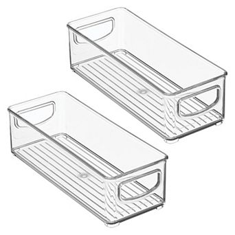 2 Pack Clear Pantry Bins