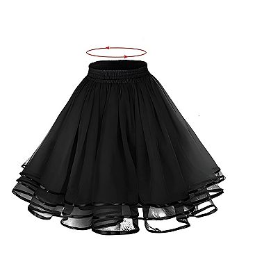 Women Flared Petticoat Skirt