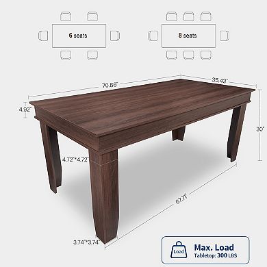 71'' Farmhouse Dining Table