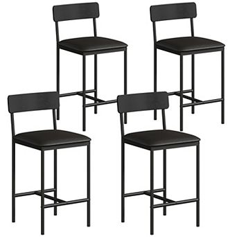Modern Rustic Bar Stools Set of 4