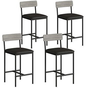 Modern Rustic Bar Stools Set of 4