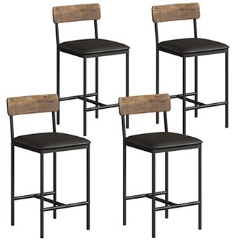 Modern Rustic Bar Stools Set of 4