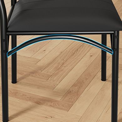 PU Leather Upholstered Dining Chair Set of 2