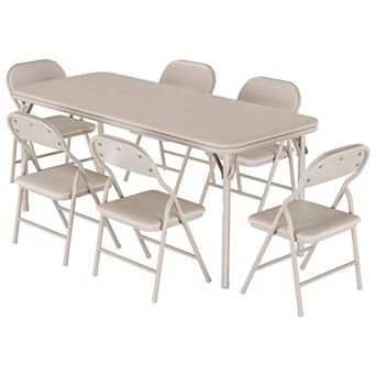 6 pc Kids Folding Table and Chairs Set