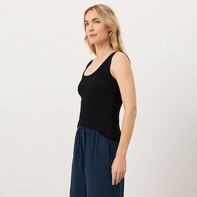 Perfect Rib Scoop Neck Tank Made With Organic Cotton