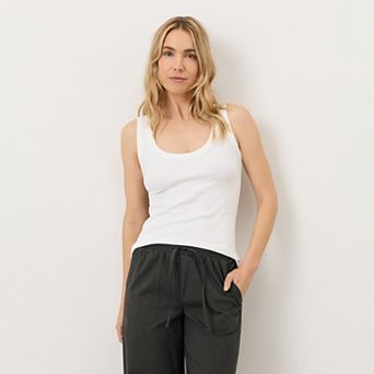 Perfect Rib Scoop Neck Tank Made With Organic Cotton