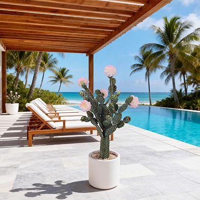 5Ft Potted Faux Cacti Artificial Cactus Plant with Realistic Texture for Home Garden Office