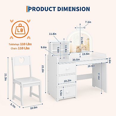 Kids Vanity with Lights